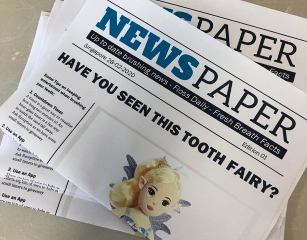 Read all about it! Tooth Fairy visits the clinic ...